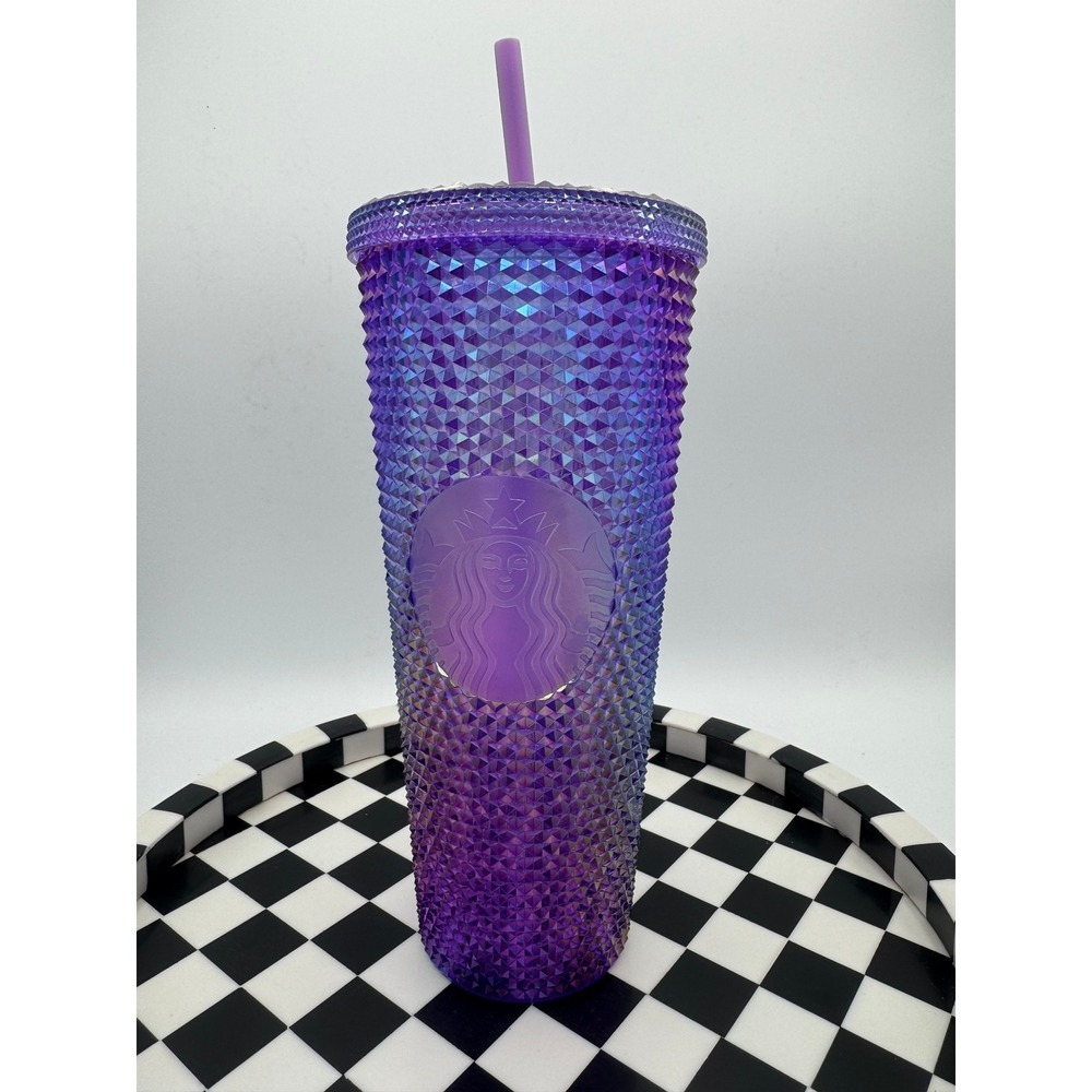 Starbucks•Purple‎ Oil Slick •Studded•Cold Cup Tumbler•Venti•24oz NEW Summer 2022